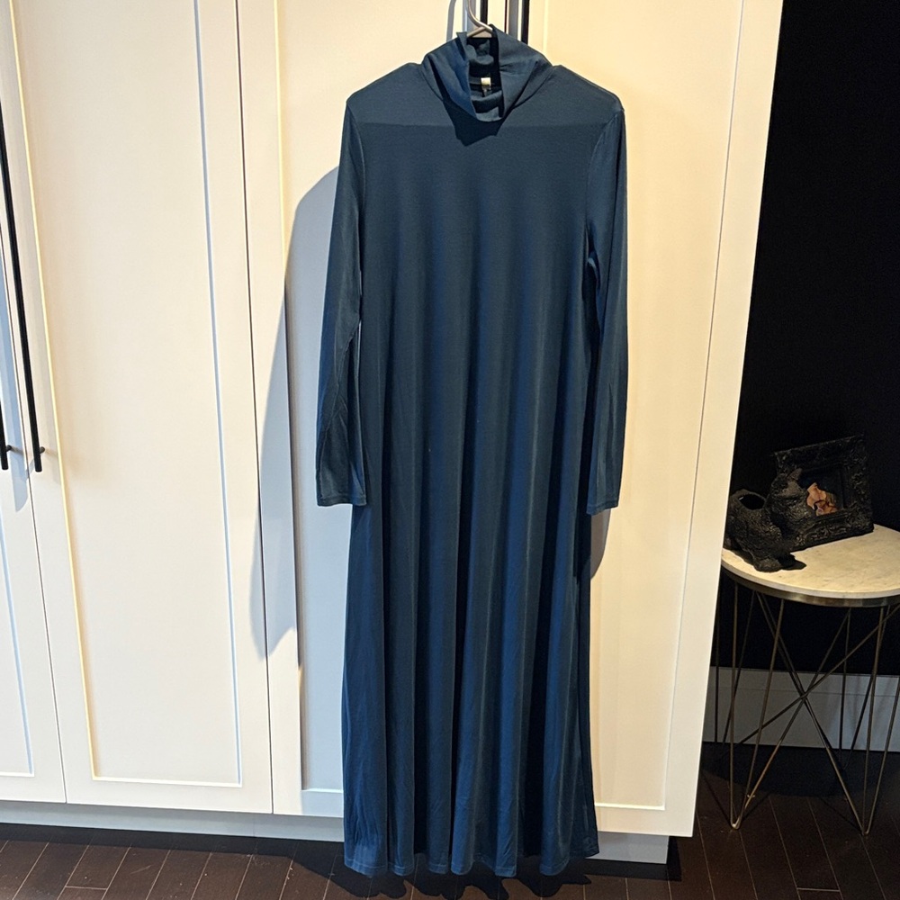Blue Long Sleeve Dress